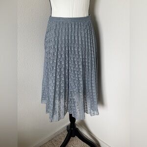 The Limited Blue Lace Midi Skirt